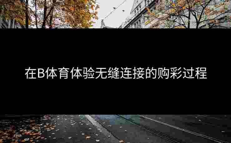 在B体育体验无缝连接的购彩过程
