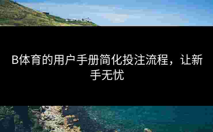 B体育的用户手册简化投注流程，让新手无忧