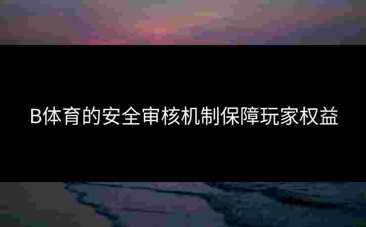 B体育的安全审核机制保障玩家权益